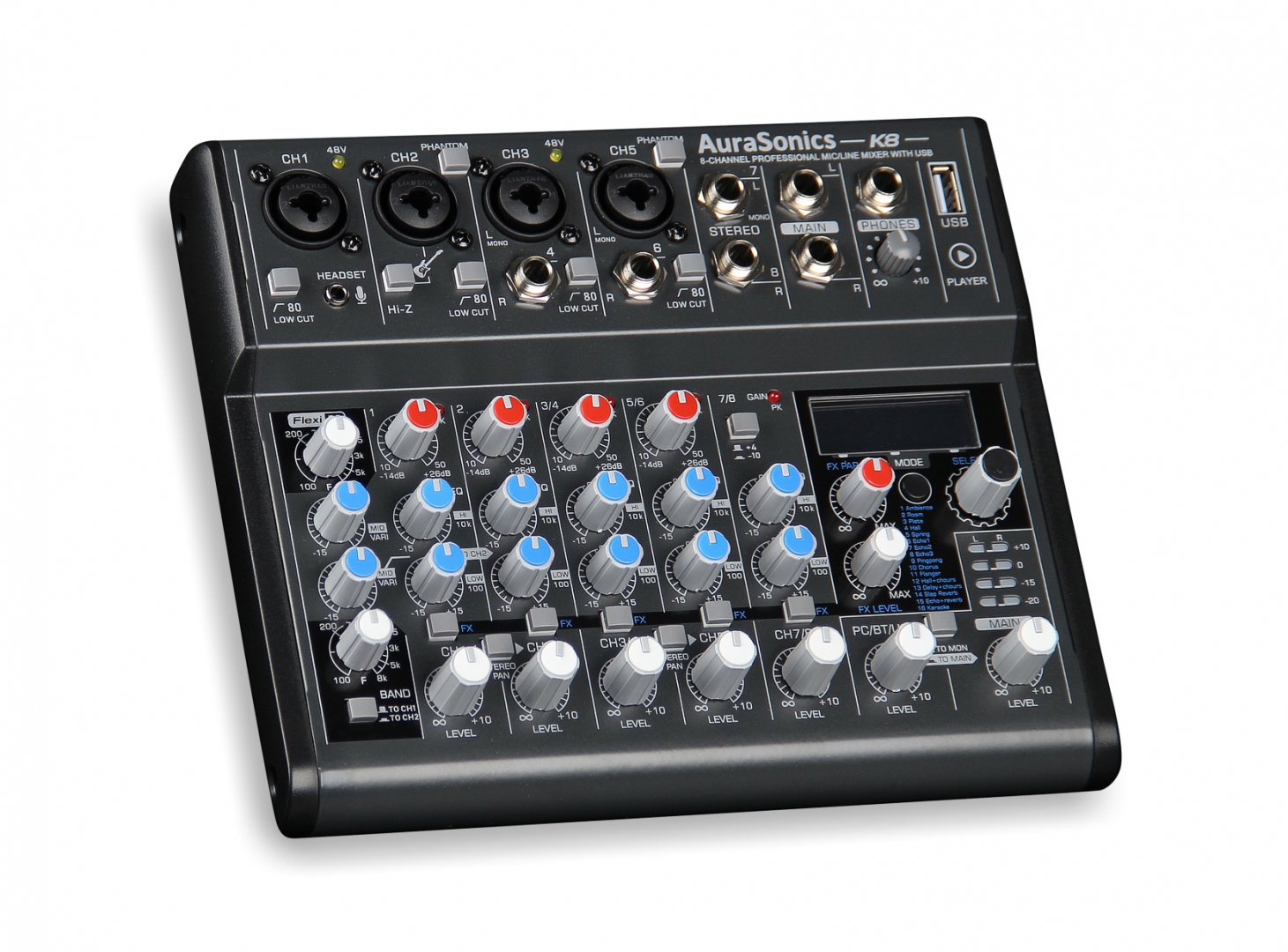 AuraSonics K8 компактный микшерный пульт в Гусь-Хрустальном