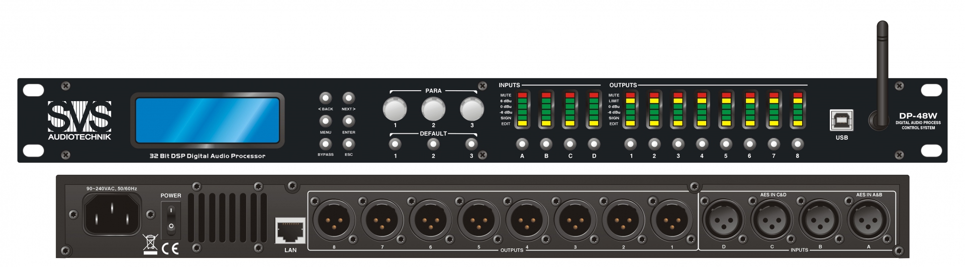 SVS Audiotechnik DP-48W Цифровой процессор: 4 входа 8 выходов в Гусь-Хрустальном