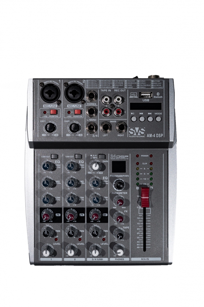 SVS Audiotechnik mixers AM-4 DSP Аналоговый микшерный пульт, 4-канала в Гусь-Хрустальном