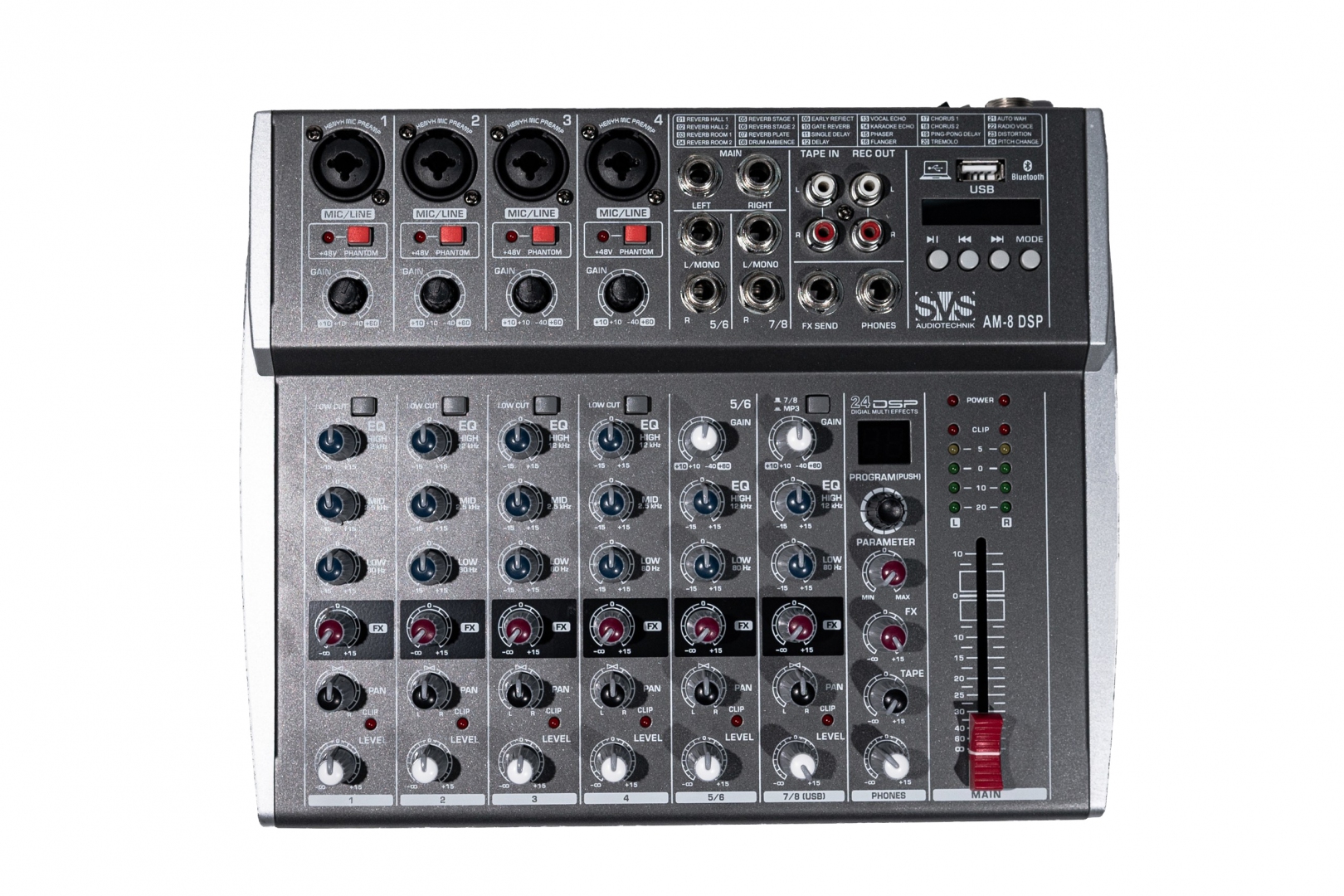 SVS Audiotechnik mixers AM-8 DSP Микшерный пульт аналоговый, 8-канальный в Гусь-Хрустальном